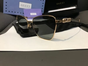 NUEVO Gafas de sol para mujer Gucci GG1851 OA 001 marco dorado 58-19-140 - Imagen 1 de 12