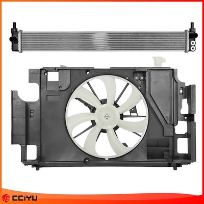 For 2012-2015 Toyota Prius C 1.5L Replacement Radiator And Cooling Fan Assembly - Image 1 of 4