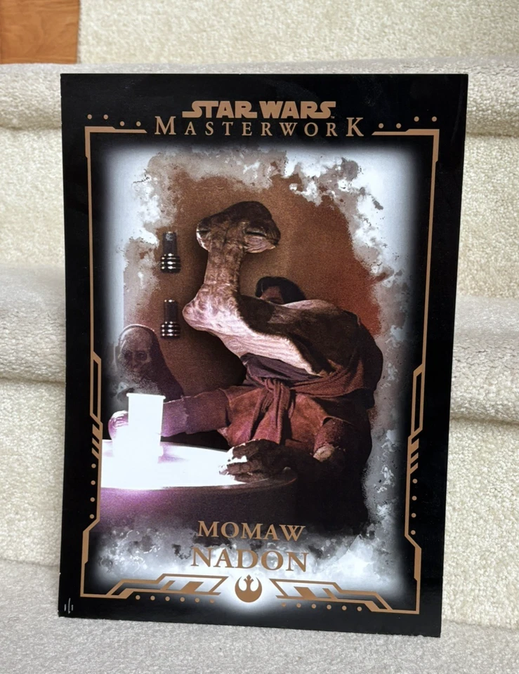Star Wars topps Card Jumbo Rare 1/1 Masterwork Momaw Nadon (hammerhead) - Изображение 1 из 4
