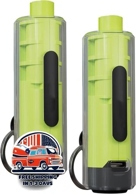 Cortador de cinturones de seguridad con linterna, paquete de 2, color verde, NUEVO Foto 1 de 4