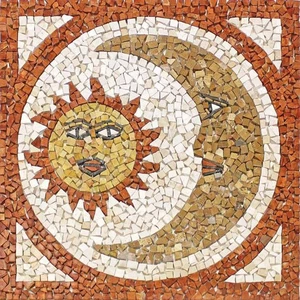 Rosoni rosone mosaico in marmo su rete per interni esterni 66x66 MAJORCA 66.61 - Foto 1 di 3