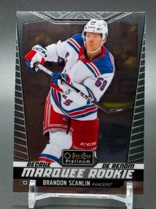 2024-25 O-Pee-Chee Platinum Marquee Rookie #243 BRANDON SCANLIN Rangers RC - Foto 1 di 2