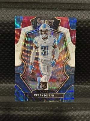 2022 Select Premier Level Kerby Joseph RC Red White Blue Rookie Prizm/199 - Image 1 of 2