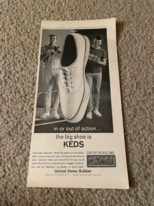 Vintage 1964 KEDS MAINSAIL Shoes Poster Print Ad 1960s - Picture 1 of 1