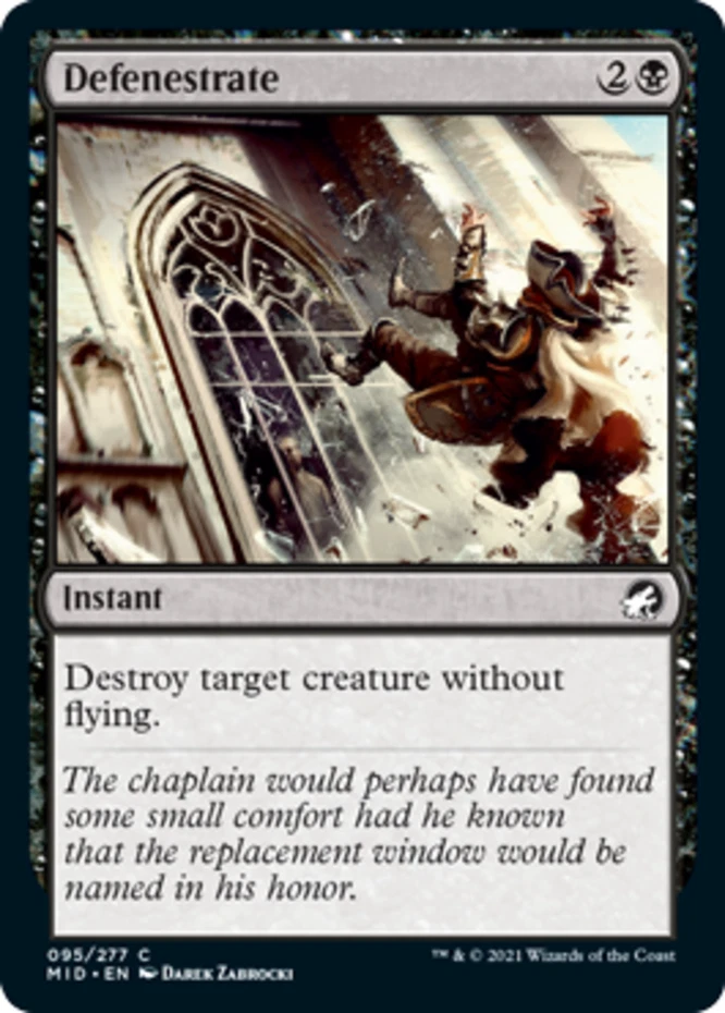 x1 Defenestrate - Innistrad: Midnight Hunt - NM - MTG - Image 1 of 1