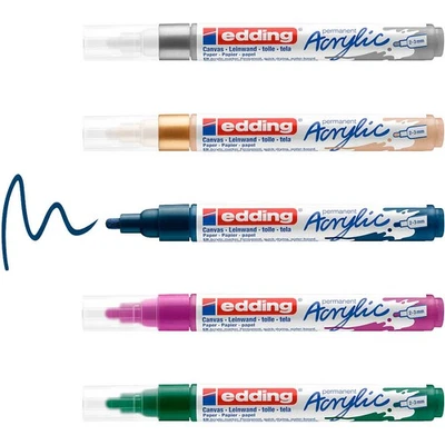 edding 5100 festlich Acrylstift farbsortiert 2,0 - 3,0 mm, 1 Set - Bild 1 von 4