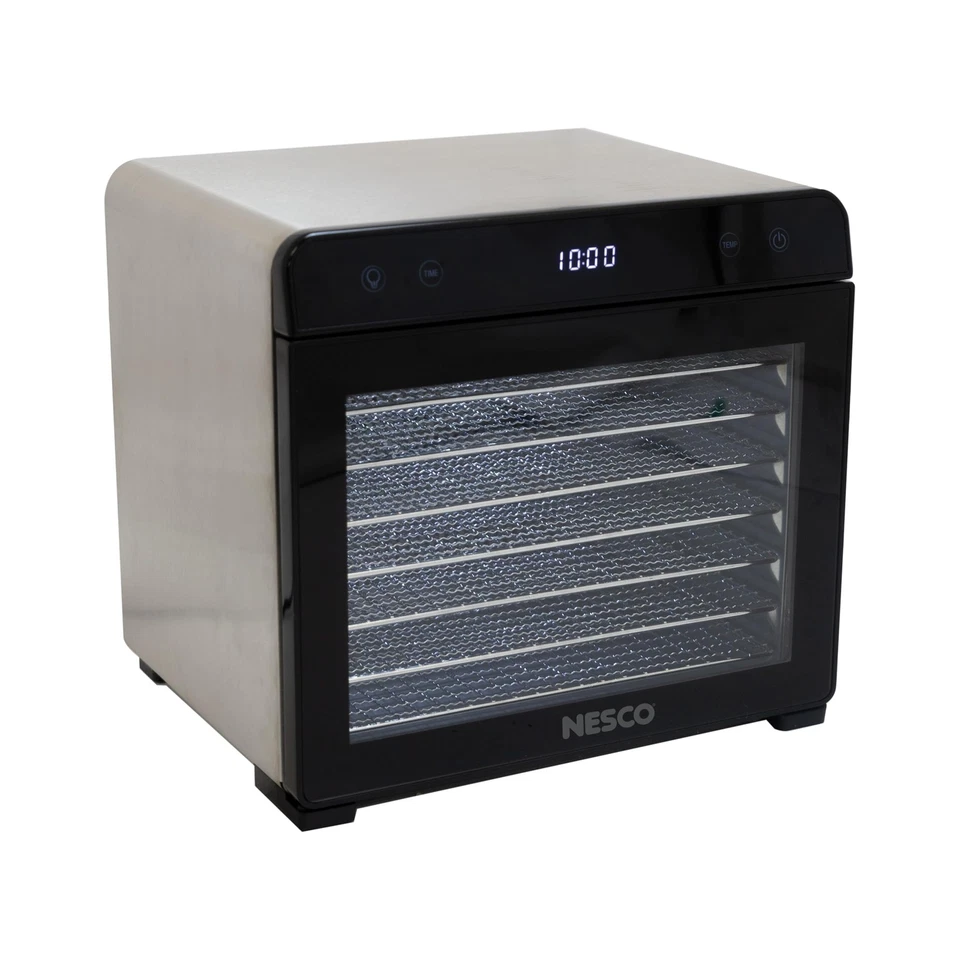 8-Tray Stainless Steel Food Dehydrator – Digital Timer, Temp Control, Inner L... - Image 1 of 4