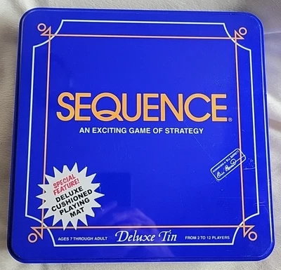 Juego de mesa familiar Jax Rare Sequence 1995 Deluxe Tin #8061 ENVÍO GRATUITO Foto 1 de 4
