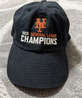 New York Mets 2015 NL Champions Adjustable Hat Cap ’47 Brand MLB - Image 1 of 4