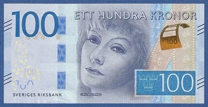 SUECIA / SWEDEN -- 100 KRONOR ND ( 2016 ) -- UNC -- PICK 71b . - Picture 1 of 2