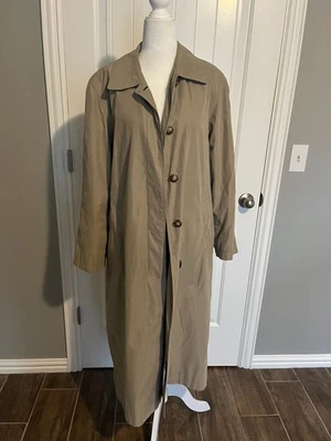 Gabardina larga tostada Jones New York vintage ¡¡IMPRESIONANTE!! Mujer Petite Foto 1 de 4