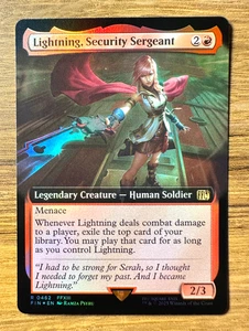 Magic MTG Final Fantasy Lightning Security Sergeant #462 *FOIL* Extended Art - Bild 1 von 2