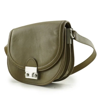 Bolso de Mano LOEFFLER RANDALL Diseñador Cuero Marrón Tostado con Hebilla y Correa Foto 1 de 4