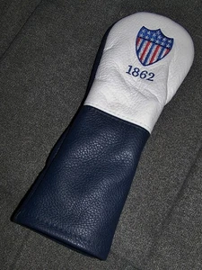 TREMONT Leather Fairway 3 5 Wood Head Cover UNION LEAGUE NATIONAL GOLF CLUB 1862 - Picture 1 of 5