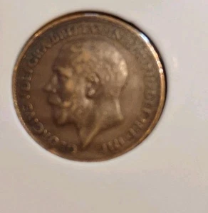 1918 British Farthing - George V - Picture 1 of 2