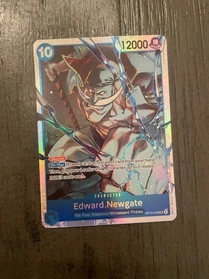 Edward.Newgate OP13-042 Carrying On His Will Foil SR English NM+ Secret Rare - Image 1 of 2