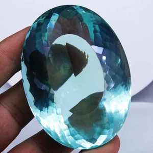 805 kt natürlicher Aquamarin ovaler Schliff zertifiziert atemberaubender loser Edelstein - Bild 1 von 7