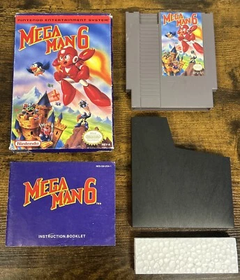 Mega Man 6 (Nintendo NES) Complete In Box CIB! Tested! Authentic! US Version! - Image 1 of 4