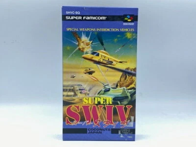 SUPER SWIV Nintendo Super Famicom software Japan Import Free shipping FedEx DHL - Image 1 of 4