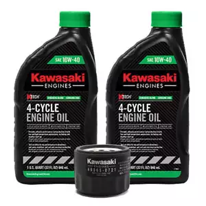 Genuine OEM Kawasaki Engine Oil Change Kit 99969-6296 49065-0721 10W40- 4 Cycle - Picture 1 of 1