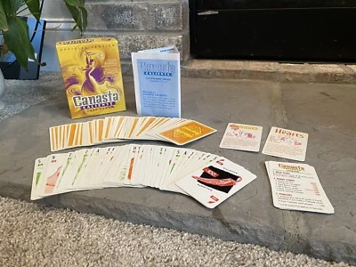 CANASTA CALIENTE Card Game Rummy by Winning Moves 2001 Made In USA -COMPLETE! - Image 1 of 4