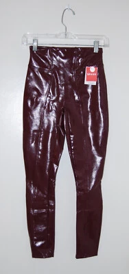 NWT SPANX Women's Petite Ruby Red Faux Leather Leggings sz XS Petite - Image 1 of 4