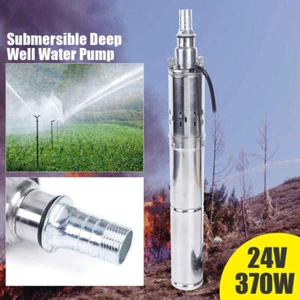 DC 12V 24V 48V Solar Tiefbrunnenpumpe Edelstahlgehäuse Solarpumpe Tauchpumpe DHL - Bild 1 von 16