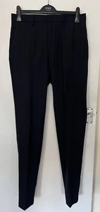 Marks And Spencer M&S Regular Fit Wool Blend Trousers W 32 L 35” Extra Long Navy - Picture 1 of 8