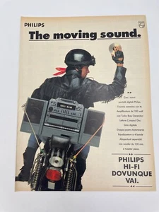 Clipping Pubblicità Advertising 1991 Philips The moving sound - Picture 1 of 1
