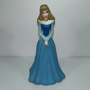 Disney Cinderella 3.5" Figure Figurine Cake Topper Blue Dress Hair Down - Picture 1 of 5