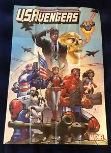 Poster promozionale U.S. AVENGERS 24x36 2016 MARVEL mai usato Mv10 - Foto 1 di 1