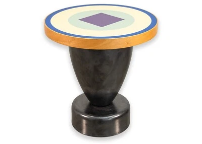 Ettore Sottsass Lipari Side Table Zanotta Italy 1992 Postmodern Memphis Design - Image 1 of 4