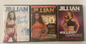 Jillian Michaels DVD Lot Of 3 - Killer Cardio, Hard Body, Ripped In 30 - Picture 1 of 2