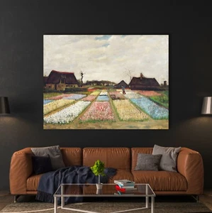Flower Beds in Holland by Vincent Van Gogh. Vincent Van Gogh's Flower Poster - Picture 1 of 11