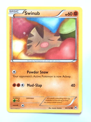 Swinub 80/162 (NM, Pokemon Card, XY BREAKthrough, 2015, Fighting, Common) - Image 1 of 2