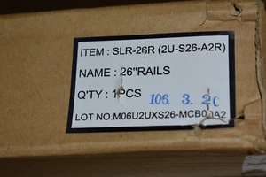AIC SLR-26R 26" 2U Ball-Bearing Slide Rails - Picture 1 of 1