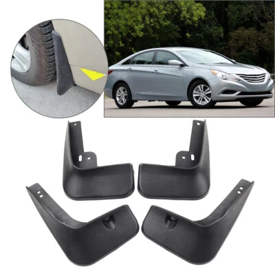 4pcs Wheel Mud Flaps Splash Guards For Hyundai Sonata 2011-2014 Plastic - Image 1 of 4