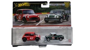 Hot Wheels Premium Car Culture Twin 2 Pack Morris Mini & '67 Austin Mini Pickup - Picture 1 of 2