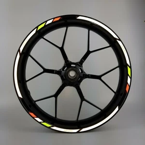 Ducati Hypermotorad reflective motorcycle wheel decals rim stickers stripes wth - Picture 1 of 7
