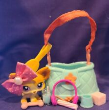Littlest Pet Shop Portable Pets Chihuahua Puppy Dog #96 Carrier Included