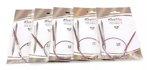 KnitPro Cubics Symfonie Rose Circular Knitting Needles 40cm (16") - Picture 1 of 9