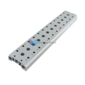 200M-12F Aluminum 12 Row Stations Manifold Solenoid Air Pilot Valve Base✦Kd - Picture 1 of 2