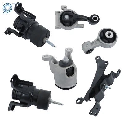 Soportes de motor y montaje de transmisión 6 piezas para Nissan Altima 12-07 V6-3,5 L, AT Foto 1 de 4