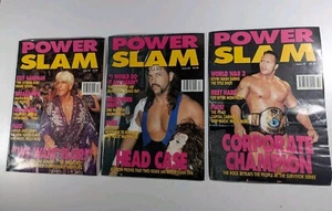 Power Slam Wrestling Magazine Bundle X3 Vintage Retro 90s Issue Nos. 52 53 54 - Picture 1 of 7