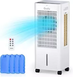 Grelife LE-AC001 Oscillating Portable Evaporative Air Cooler w Fan Humidifier - Picture 1 of 8