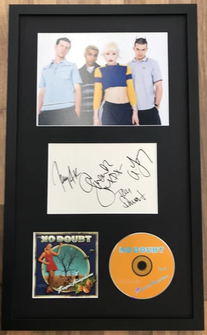 No Doubt    **FULLY HAND SIGNED**  framed display  ~ AUTOGRAPHED ~ BECKETT LOA Cover