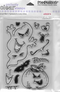 STAMPENDOUS Juego de Sellos de Goma Transparente SPOOKS Halloween Ghost - Imagen 1 de 2
