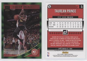 2018-19 Panini Donruss Holo Green Laser /99 Taurean Prince #26