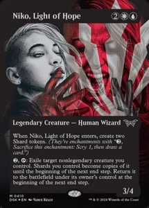 MTG NIKO, LIGHT OF HOPE 410 FOIL EXC TEXTURED NIKO, LUCE DI SPERANZA DSK X EN - Imagen 1 de 1