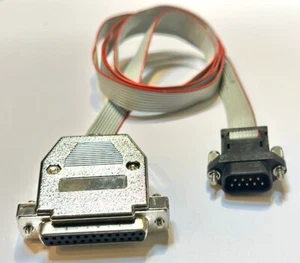 Nortel Avaya DB9M/DB25F DTI/PRI to Clock Controller 44" Ribbon cable QCAD130A - Picture 1 of 2